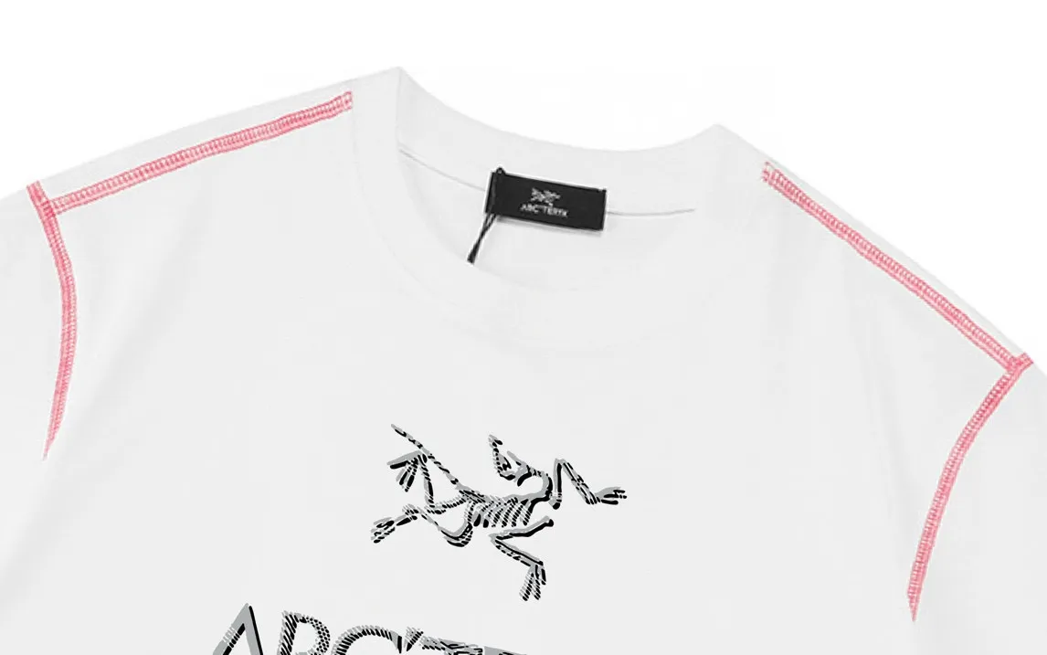 ARC TERYX 2025New Arrival logo Same Style t 100％ 32 ：White Size：XS S M L
